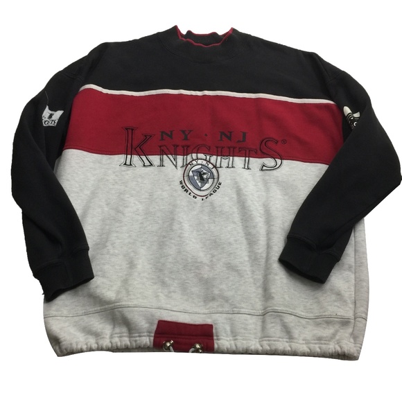 VTG 90's Adidas NY NJ Knights Football Sweater L